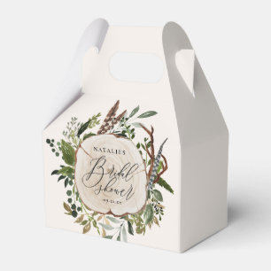 Rustic farmhouse barn botanical bridal shower  favour box