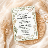 Rustic Farmhouse BBQ Backyard Cookout Country
