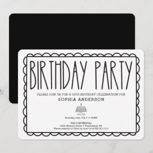 Rustic Farmhouse Birthday Party Invitation