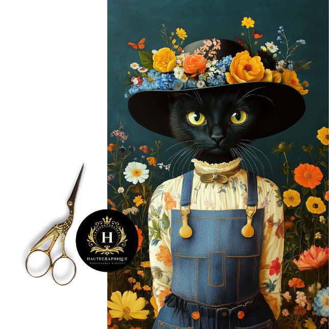 Rustic Farmhouse Cat Decoupage  Tissue Paper (Creator Uploaded)