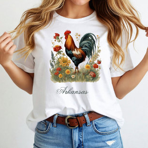 Rustic Farmhouse Chicken Rooster Tshirt