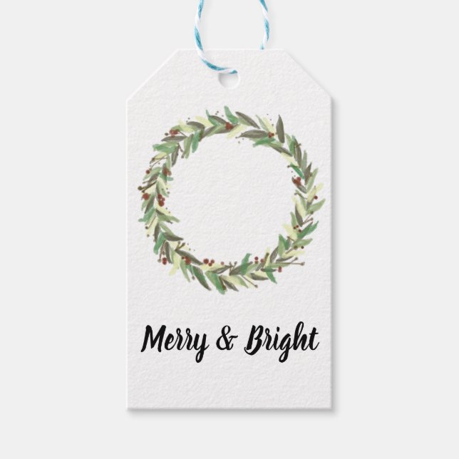 Rustic Farmhouse Christmas Tags (Front)