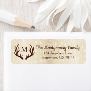 Rustic Farmhouse Country Deer Antlers Fawn Fur