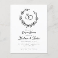 Rustic Farmhouse Couples Bridal Shower Invitation