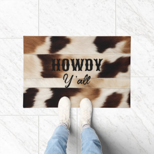 Rustic Farmhouse Cowboy Western Country Howdy Doormat