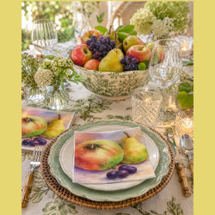Rustic Farmhouse Fruit Cocktail Napkins