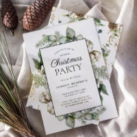 Rustic Farmhouse Greenery Christmas Party