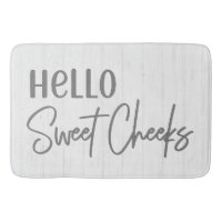 Rustic Farmhouse Hello Sweet Cheeks White Wood