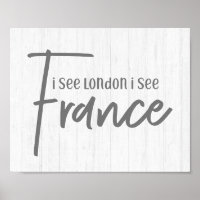 Rustic Farmhouse I See London I See France Wood