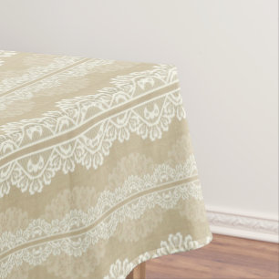 Rustic Farmhouse Lace Tablecloth