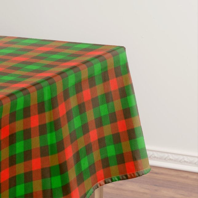 Rustic Farmhouse Plaid | Vintage Multi Coloured Tablecloth (In Situ)