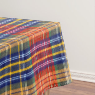 Rustic Farmhouse Texture   Vintage Buffalo Plaid  Tablecloth