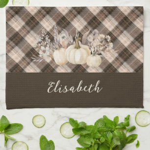 Rustic Farmhouse Thanksgiving Dinner  Tea Towel