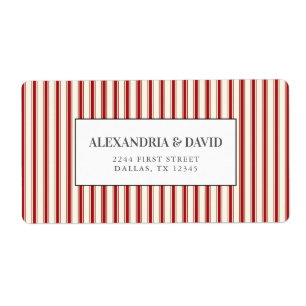 Rustic Farmhouse Vintage Red Ticking