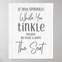 Rustic Farmhouse Wood If You Sprinkle Bathroom