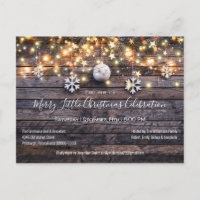 Rustic Farmhouse Wood & Stars Christmas Party