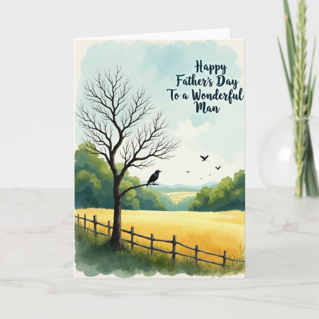Rustic Fathers Day Field Card (Front)