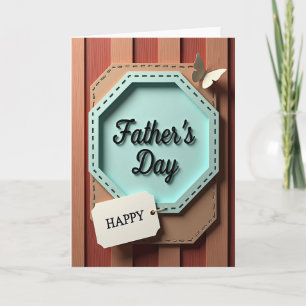 Rustic Fathers Day Scene Card