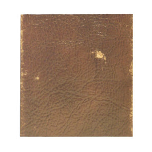 Rustic Faux Brown Leather Notepad