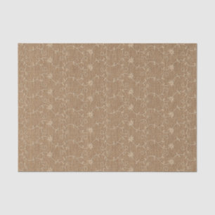 Rustic Faux Burlap Lace Christmas Xmas Tissue Paper