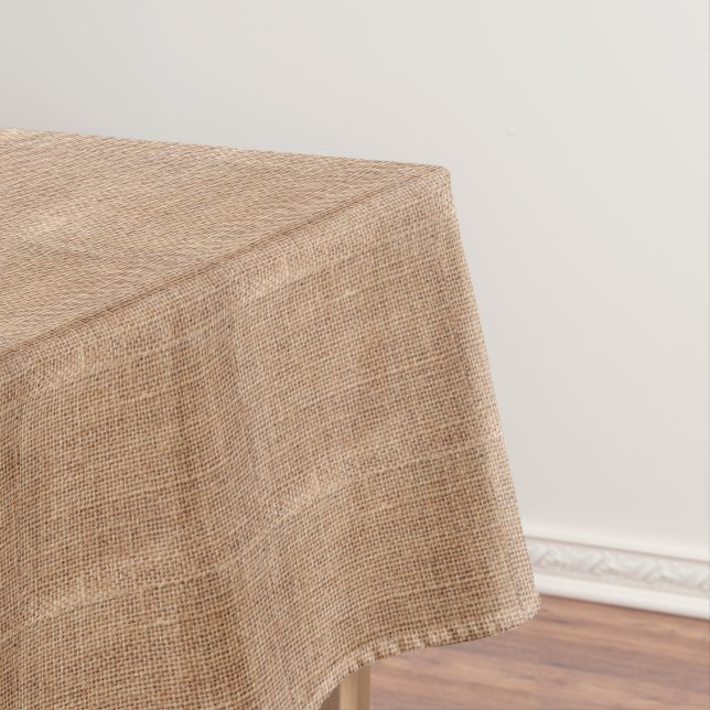 Rustic Faux Burlap Tablecloth (In Situ)