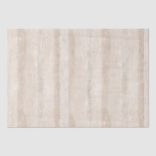 Rustic Faux Cream White Wood Wedding Tissue Paper