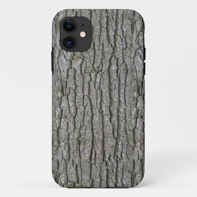 Rustic Faux Dry Wood Grain Tree Bark Case-Mate iPhone Case (Back)
