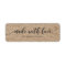 Rustic Faux Kraft Relax Script Made With Love
