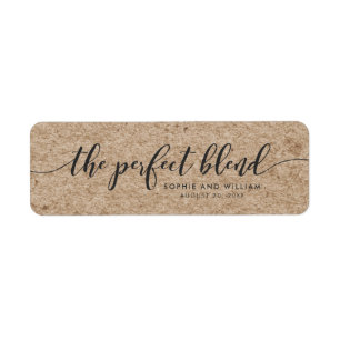 Rustic Faux Kraft Script The Perfect Blend Wedding