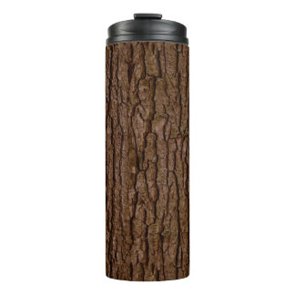 Rustic Faux Piece of Wood Grain Tree Bark Thermal Tumbler