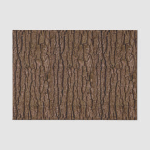 Rustic Faux Piece of Wood Grain Tree Bark Tissue Paper