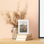 Rustic Favourite Photo White Wooden Box Sign<br><div class="desc">Customise with your own photo; customise the colour on the face; whit border around the photo is customisable. 
Placeholder images by https://unsplash.com/@jessicarockowitz</div>