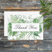 Rustic Fern Green Foliage White Wedding