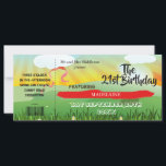 Rustic Festival Fields 21st Modern Invitation<br><div class="desc">Festival theme green fields and Sunshine 21st Birthday invitation.
A modern festival theme inviting your guest to your party.
All information is easily customised to your information.  Names and dates 
Fun and bright visit the collection.</div>