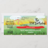  Rustic Festival Fields 21st Modern Invitation