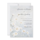 Rustic Field of Daisies on Pale Blue Wedding 