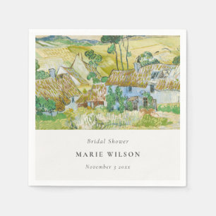 Rustic Fields Mountain Landscape Bridal Shower Napkin