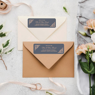 Rustic Filigree , Wedding Return Address
