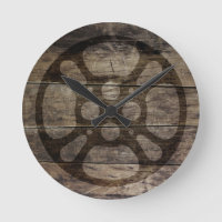 Rustic Film Reel Wood Look