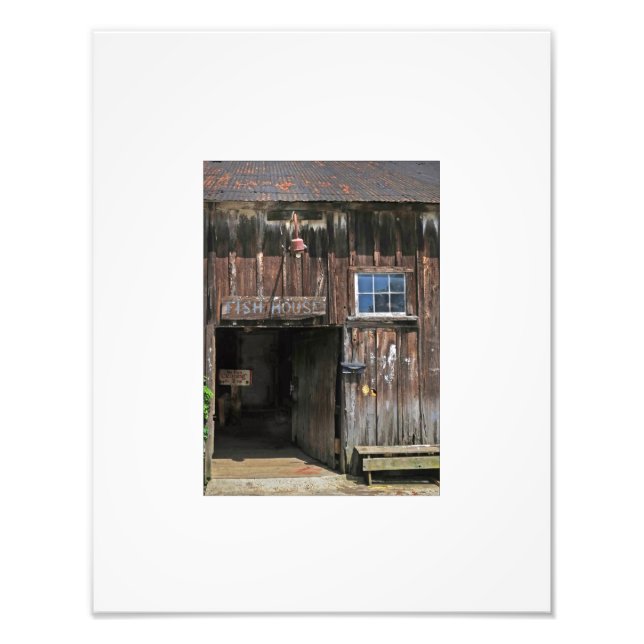 Rustic Fish Dock House Photo Print (Front)