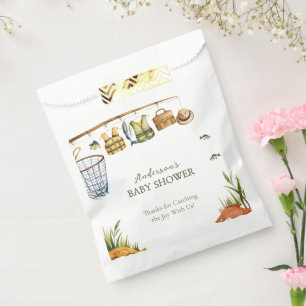 Rustic Fishing Baby Boy Party Gift Bag