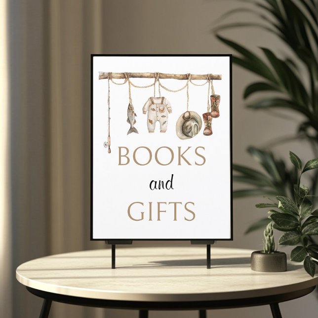Rustic Fishing Books and Gifts Sign 8x10 (Creator Uploaded)
