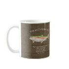 Rustic Fishing Business Watercolor Rainbow Trout