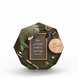 Rustic Fishing-Themed Pregnancy Announcement  Photo Block