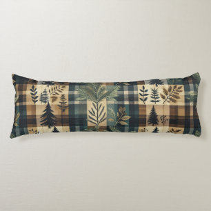 Rustic Flannel - cabin decor Body Cushion