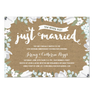 10 Year Anniversary  Invitations  Announcements  Zazzle UK 