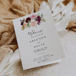 Rustic Floral and Botanical Foliage Folded Wedding Programme<br><div class="desc">This rustic floral and botanical foliage folded wedding program is perfect for a modern wedding. The design features beautiful and colorful hand-drawn flowers and foliage,  elegantly arranged into attractive bouquets.

Include a quote or short message,  order of service,  wedding party and thank you message.</div>
