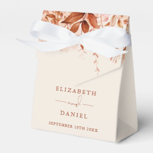 Rustic Floral Autumn Fall Wedding Favour Box