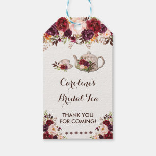 Rustic Floral Bridal Tea Shower ChicFavor Tag