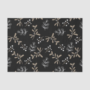 Rustic Floral Christmas Tissue Paper